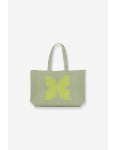 Jacquard Weekender Bag - Laua'e - Chartreuse pas chere