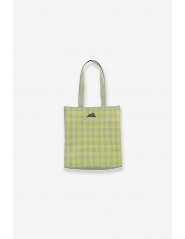 Jacquard Knit Market Bag - Palaka - Chartreuse Comparez et commandez 