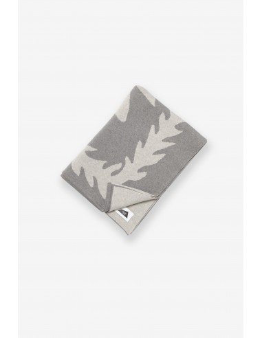 Jacquard Throw Blanket - Ti Leaf - Heather Grey Les magasins à Paris et en Île-de-France