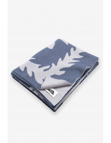 Jacquard Throw Blanket - Ti Leaf - Heather Blue une grave pollution 