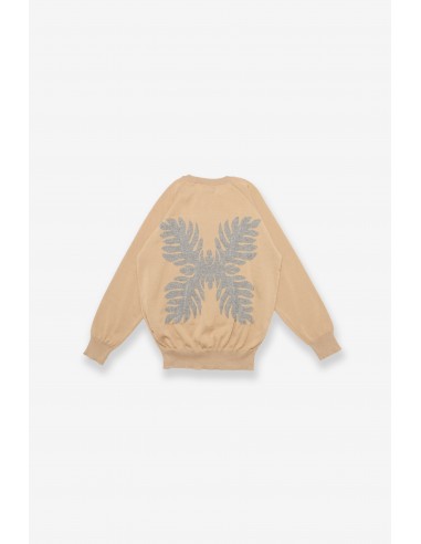 Jacquard Crewneck Knit - Lauaʻe - Beige shop