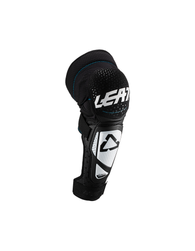 Knee & Shin Guard 3DF Hybrid EXT - junior - White - Black pas chere